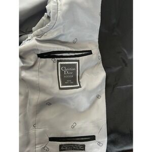 Christian Dior Mens Gingiss Black Suit Jacket‎ Size 40s EUC